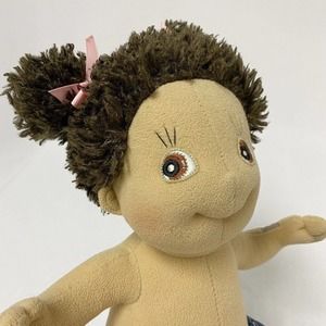 Rubens Barn Kids Plush Multicultural Doll MIMMI Tanned skin Brown Hair Girl